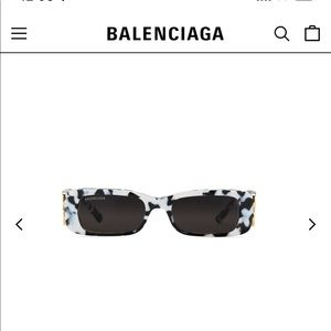 BALENCIAGA DYNASTY RECTANGLE SUNGLASSES